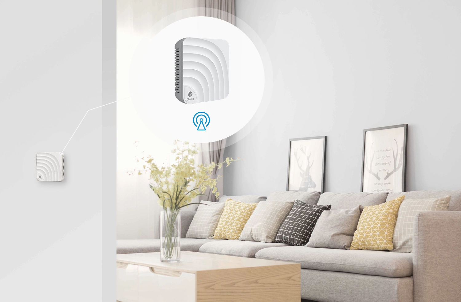 Связь настенное крепление CO2 монитор AM6208W