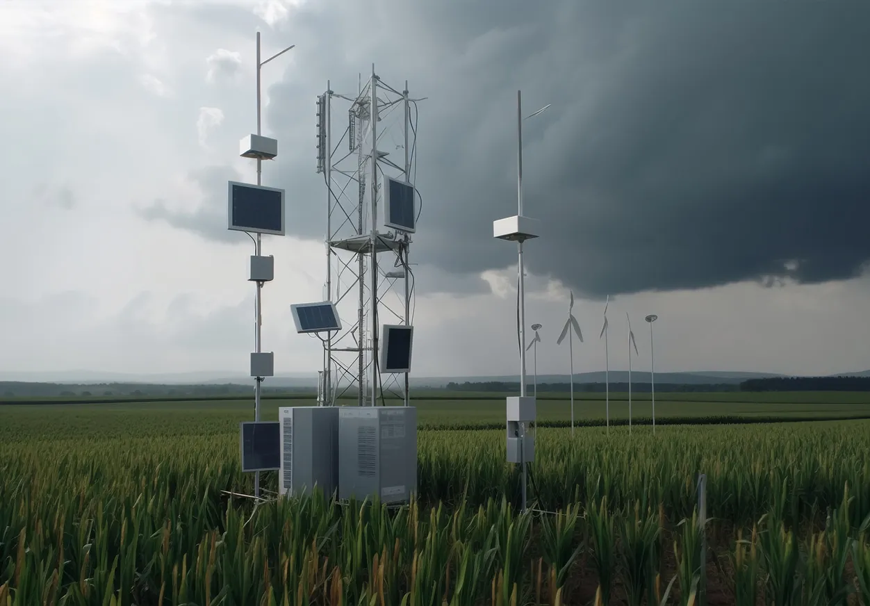 Наружный монитор твердых частиц в мониторинге метеостанции